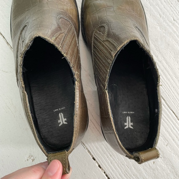 Frye green leather western booties - Picture 6 of 7